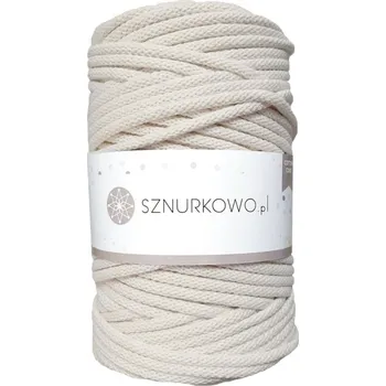 Příze Sznurkowo šňůry 5 mm - ecru
