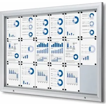 Venkovní vitrína typu T, Formát: 18 x A4 SCT18xA4PH