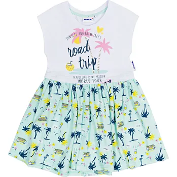 Dívčí šaty Dívčí šaty WINKIKI WKG 01722, zelinkavá Barva: Zelinkavá, Velikost: 104