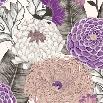 Tapeta Decoprint Květinová vliesová tapeta s vinylem BR24033, Breeze, Decoprint, velikost 0,53 x 10,05 m