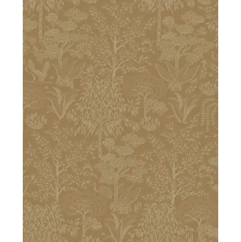 Tapeta Eijffinger Okrově-zlatá vliesová tapeta se stromy, 333112 Pip Studio 6, Eijffinger, velikost 0,52 x 10 m