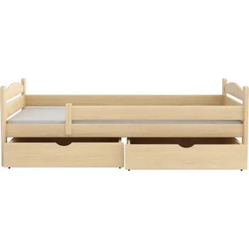 Postel Nabytek-dreveny.cz WOOD 5 postel 90x200 cm s úložným prostorem borovice masiv Barva postele: Olše