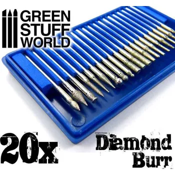 Plastikový model Diamond Burr Set – frézovací nástroje (20 ks)