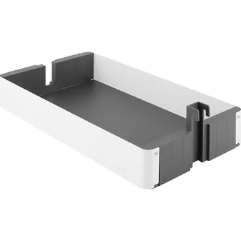 Nábytkové kování KES 002167 Dispensa, koš, K-Line 400mm, bílá (KES 002167 Dispensa, koš, K-Line 400mm, bílá)