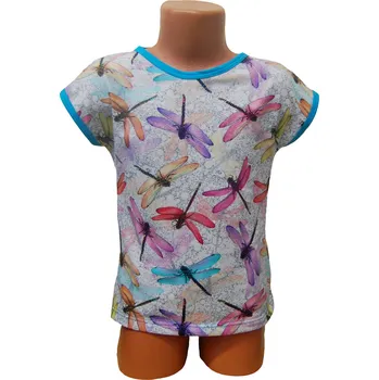 dosupliku Tričko dětské barevné vážky 110 modrá