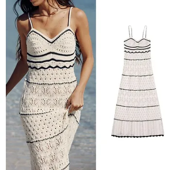 Dámské šaty Dámské letní háčkované šaty Velikost: L