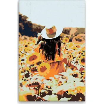 Dětské zboží Malování podle čísel - Slunečnicový ráj - 40x60 cm, bez dřevěného rámu - CZ výroba