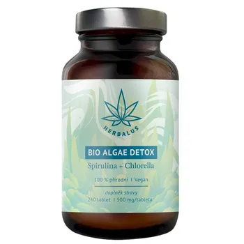 Přírodní produkt Herbalus BIO Algae Detox Spirulina + Chlorella 500 mg 240 tbl.