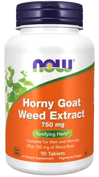 Přírodní produkt Now Foods Horny Goat Weed Extract škornice extrakt 750 mg 90 tbl.