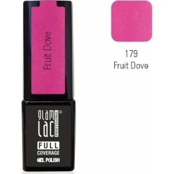 Umělé nehty GlamLac Gel lak růžový - 179 Fruit Dove 6 ml