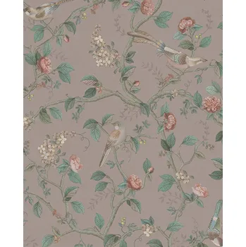 Tapeta Eijffinger Růžová vliesová tapeta s ptáčky a větvičkami, 333122 Pip Studio 6, Eijffinger, velikost 0,52 x 10 m