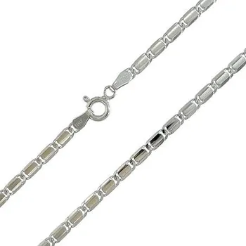 Řetízek Stříbrný řetízek žiletka se žlábkem délka řetízku 55cm