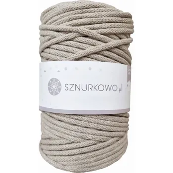 Příze Sznurkowo šňůry 5 mm - lněná