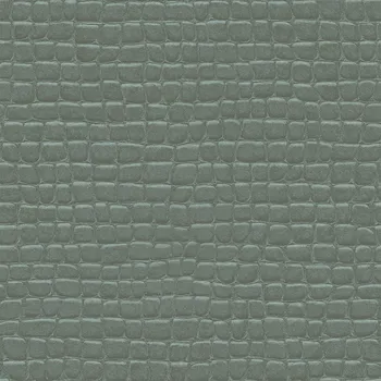 Tapeta Origin Šedozelená vliesová tapeta, imitace krokodýlí kůže 347778, Luxury Skins, Origin, velikost 0,53 x 10,05 m
