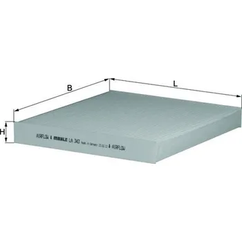 Ventilátor topení a klimatizace Filtr, vzduch v interiéru KNECHT LA 343