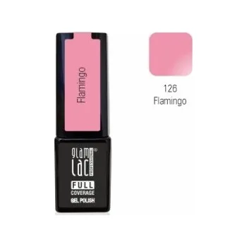 Umělé nehty GlamLac Gel lak růžový - 126 Flamingo 6 ml