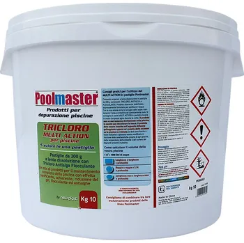 Bazénová chemie Poolmaster TriCHLOR MULTI ACTION tablety 200 g (10 kg)