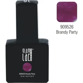 Lak na nehty GlamLac Gel lak vínový 909526 Brandy Party 15ml