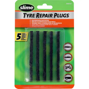 Sada na opravu pneumatiky Špunty pro opravu pneumatik SLIME TIRE PLUG KIT 5 kusů (Oprava motocyklových pneumatik )