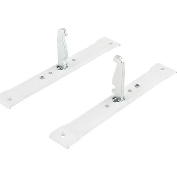 Nábytkové kování KES Dispensa držák čela 400mm bílý 232217 (KES 232217 Dispensa držák čela 400mm bílý)