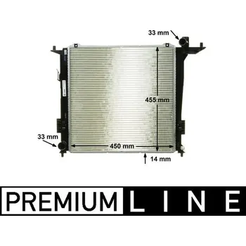 Chladič motoru Chladič, chlazení motoru MAHLE CR 1368 000P