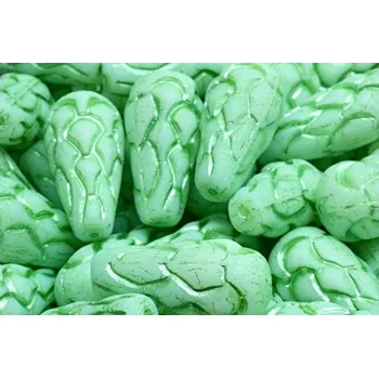 Korálek Korálky Šiška borová (25x12mm) č. 19