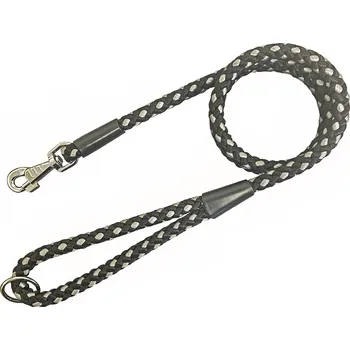 Huhubamboo vodítko UZLÍK lanové 1,4 x 150 cm, černo-šedé