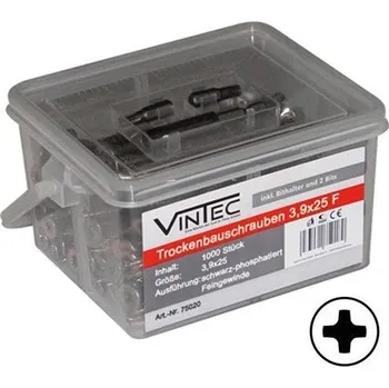 Šroub Vintec Šrouby do sádrokartonu 3,9x25 F, 1000 ks