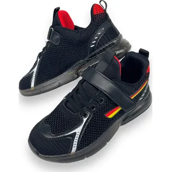 Chlapecké tenisky Camo Chlapecké černé tenisky na suchý zip 03 Barva: Černá, Velikost: 33