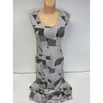 Dámské šaty Světlé šaty bez rukávů SOVA, Barva Jako na obrázku, Velikost XXXL 54, Materiál 96% Viskoza 4% Lycra