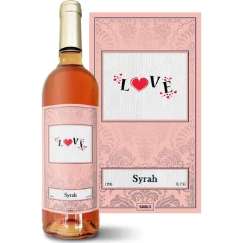 Víno Sablio Růžové víno Love: 0,75 l