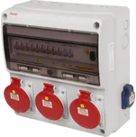 Famatel zásuvková skříň V615 s krytím IP44 jištěná + chránič 63/4/003 - ZSF20003000.1 /3974