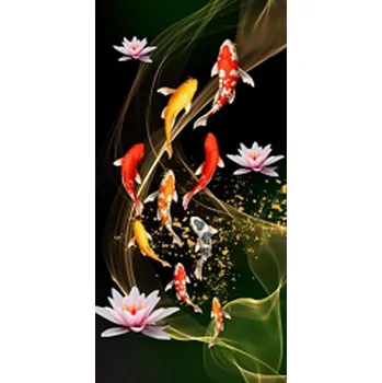 Diamantové malování Diamantové malování - Koi kapři a lekníny - č. 661 65x125 cm