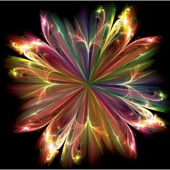 Diamantové malování Diamantové malování - Abstraktní fantasy květ - č. 432 50x50 cm