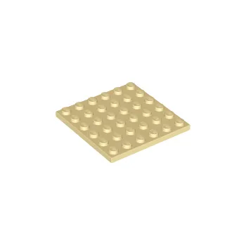 Stavebnice LEGO 3958 Tan Plate 6 x 6 (Opálená deska 6 x 6)