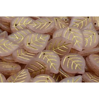 Korálek Korálky lístek č.2773 (18x13mm)