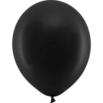 Balónek Balónky černé 30 cm pastelové, 10 ks