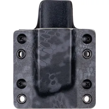 Příslušenství pro sportovní střelbu RH Holsters OWB - CZ P-10 C/F/S/SC - CZ P-07/09 - vnější kydexové pouzdro na 1 zásobník - plný sweatguard - kryptek typhon/černá Umístění pouzdra: Levý bok (pravák)