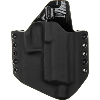 Příslušenství pro sportovní střelbu RH Holsters OWB - Heckler & Koch P30 SD - vnější kydexové pouzdro - poloviční sweatguard - černá/černá Pouzdro je pro: Levák