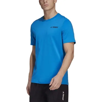 Pánské Tričko ADIDAS TX MOUN GFX TEE HE1648 – Modrá L