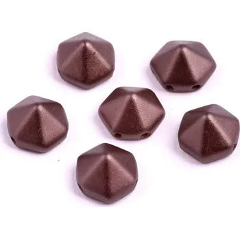 Korálek Dvoudírkový hexagon č177