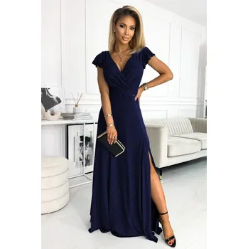 Dámské šaty NUMOCO šaty dámské 411-3 CRYSTAL S tmavě modrá