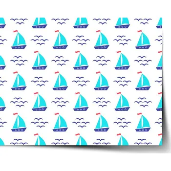 Plakát Sablio Plakát Modré lodičky - 60x40 cm