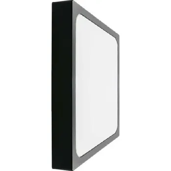 LED panel V-TAC Černý LED panel 48W na povrch IP44 čtverec Studená bílá 6000 - 6500K