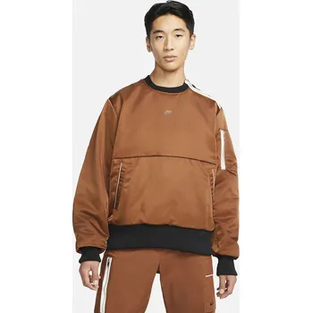 Pánská mikina Pánská Mikina NIKE M NSW STE+ FILLED CRW DD5007-204 – Hnědá M