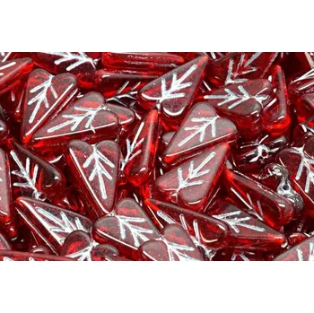 Korálek Lístek ve tvaru srdce č.3529 (16x11mm)