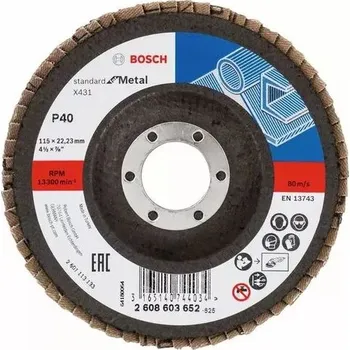 Brusný kotouč Lamelový brusný kotouč X431, Standard for Metal BOSCH 2608603652