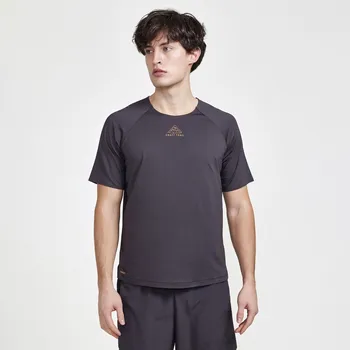 Pánské tričko Pánské Tričko s krátkým rukávem CRAFT PRO TRAIL SS TEE M 1913152-992000 – Šedá XL