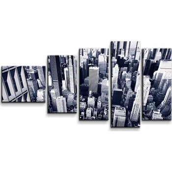 Obraz Sablio Obraz - 5-dílný Mrakodrapy 2 - 100x60 cm