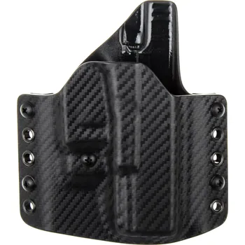 Příslušenství pro sportovní střelbu RH Holsters OWB - Glock 19/23/32 - Glock 19X/45 - vnější kydexové pouzdro - poloviční sweatguard - ns - carbon/černá Pouzdro je pro: Pravák